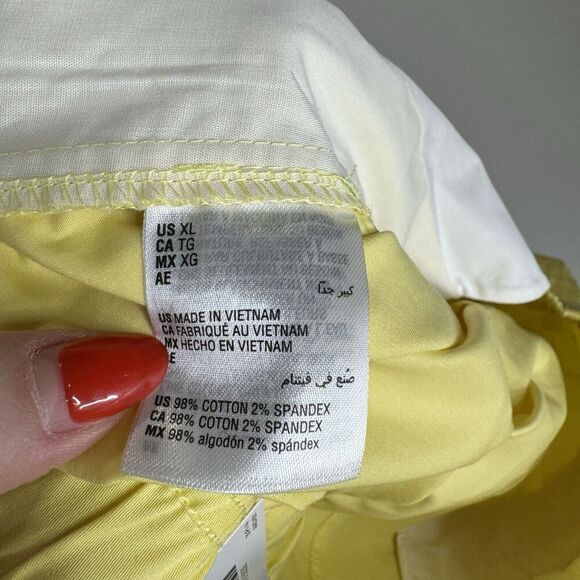 Club Room Mens Shorts Extra Large Yellow Bright Classic 7" Comfy Resort Beach - Picture 11 of 13